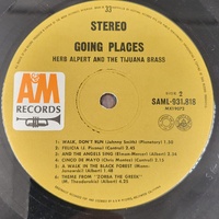 Herb Alpert and The Tijuana Brass Going Places A&M Records Vinyl Record