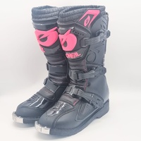 O'Neal 2017 MX Rider Pro Women Boots Black Pink US 7 EU 37 Motocross