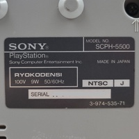 Sony PlayStation 1 PS1 SCPH-5500 NTSC-J Japan Region Locked Console