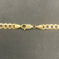 Mens 9ct Yellow Gold Curb Link Necklace