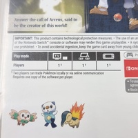 Pokémon Legends Arceus Nintendo Switch Game Cartridge