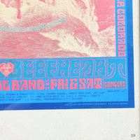 Vintage 1967 Flash Concert Poster The Doors Lothar Hand People Beefheart
