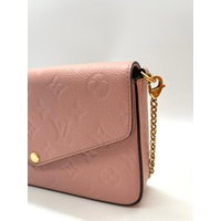 Louis Vuitton Felicie Pochette Rose Poudre Monogram Empreinte Crossbody