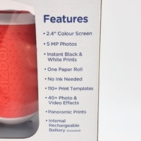 VTech KidiZoom PrintCam Red Digital Instant Camera for Children 80-549183