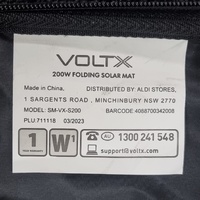 Voltx 6 Panel 200W Folding Solar Mat Charger with Solar Controller 12V