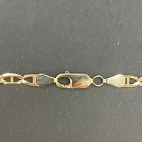 Unisex 9ct Yellow Gold Anchor Link Necklace