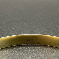 Ladies 9ct Yellow Gold Round Bangle