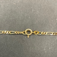 Unisex 9ct Yellow Gold Figaro Link Necklace