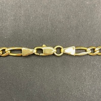 Unisex 18ct Yellow Gold Figaro Link Necklace