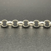 Ladies 925 Sterling Silver Belcher Link Bracelet