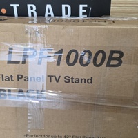 AVS LPF1000B Universal Flat Pack TV Stand Black 42 Inch 1000x380x450mm