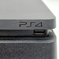 Sony PlayStation 4 Slim 500GB Console Black Update Version 12.52 with Controller