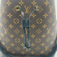 Louis Vuitton NeoNoe M44020 Monogram Bucket Bag Brown Black Crossbody