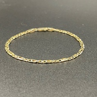 Unisex 9ct Yellow Gold Birdseye Link Bracelet