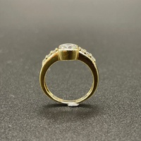 Ladies 9ct Yellow Gold Cubic Zirconia Ring