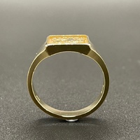 Mens 9ct Yellow Gold NRL Sydney Roosters Ring