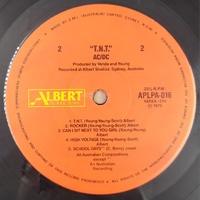 AC/DC TNT 1983 Reissue Albert Productions Australian Pressing Vinyl Record