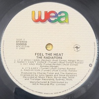 The Radiators Feel The Heat 1980 Vinyl LP Record