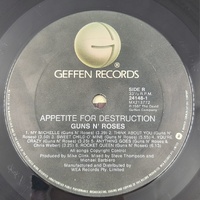 Guns N' Roses Appetite for Destruction 1987 AU Vinyl LP Geffen 24148-1