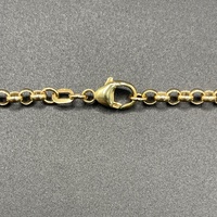 Ladies 9ct Yellow Gold Belcher Link Necklace