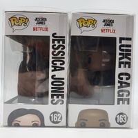 Funko Pop! Marvel Jessica Jones and Luke Cage #162 #163 Vinyl Figure Full Set