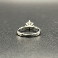 This Ladies 14ct White Gold Natural Diamond Engagement Ring