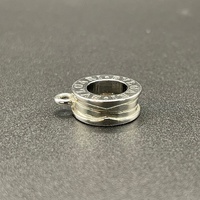 Unisex 925 Sterling Silver Open Circle Pendant