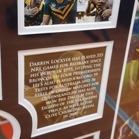Darren Lockyer Memorabilia Framed Limited Edition 404/499 COA Broncos