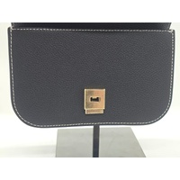 AJE Chance Leather Crossbody Bag Black and White Genuine Leather