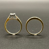 Ladies 18ct Yellow Gold Diamond Wedding Set Ring