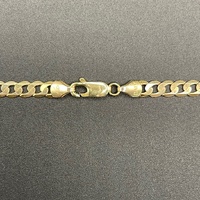 Unisex 9ct Yellow Gold Curb Link Necklace