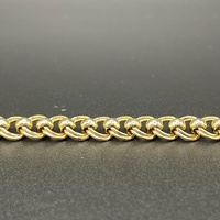 Ladies 9ct Yellow Gold Double Belcher Link Bracelet