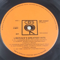 Liberace Greatest Hits Vinyl Record LP Classic Music Album Collectible
