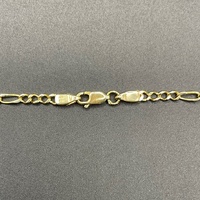 Unisex 14ct Yellow Gold Figaro Link Necklace