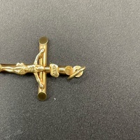Unisex 9ct Yellow Gold Crucifix Cross Pendant