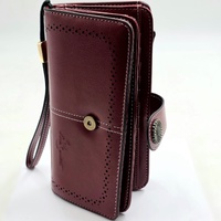 Luis Santini Women's Wallet Bifold Leather Card Holder Coin Pocket Compact Purse