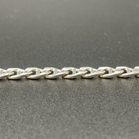 Mens 925 Sterling Silver Anchor Link Bracelet