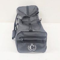 Culture Kings Duffle Bag Elite Black Silver Gym Travel Sports Bag