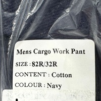 Bisley Mens Navy Cargo Work Pants 82R 32R Durable Cotton Tradie Trousers BPC6007