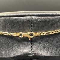 Unisex 14ct Yellow Gold Figaro Link Necklace