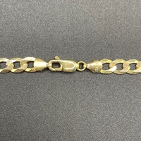 Unisex 9ct Yellow Gold Curb Link Necklace