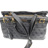Guess Sestri Black Logo Luxury Satchel Bag Adjustable Crossbody Strap