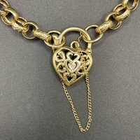 Ladies 9ct Yellow Gold Belcher Link Bracelet