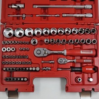 Sidchrome 97 Piece 1/4 and 1/2 Inch Drive Socket Set Metric SCMT31498