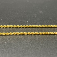 Unisex 22ct Yellow Gold Rope Twist Link Necklace
