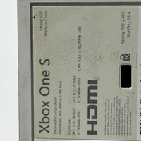 Microsoft Xbox One S Digital Console White 1681 with Controller and Leads