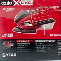 Ozito PXC 18V Cordless Detail Sander PXMSS-700 Skin Only