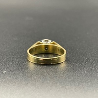 Unisex 18ct Yellow Gold Natural Diamond Ring
