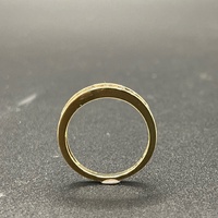 Ladies 9ct Yellow Gold Natural Diamond Band Ring