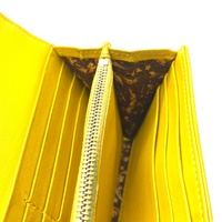 Versace Quilted Leather Vanitas Zip Around Womens Wallet Yellow